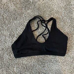 Lululemon Women's Black Cross-back Sports Bra